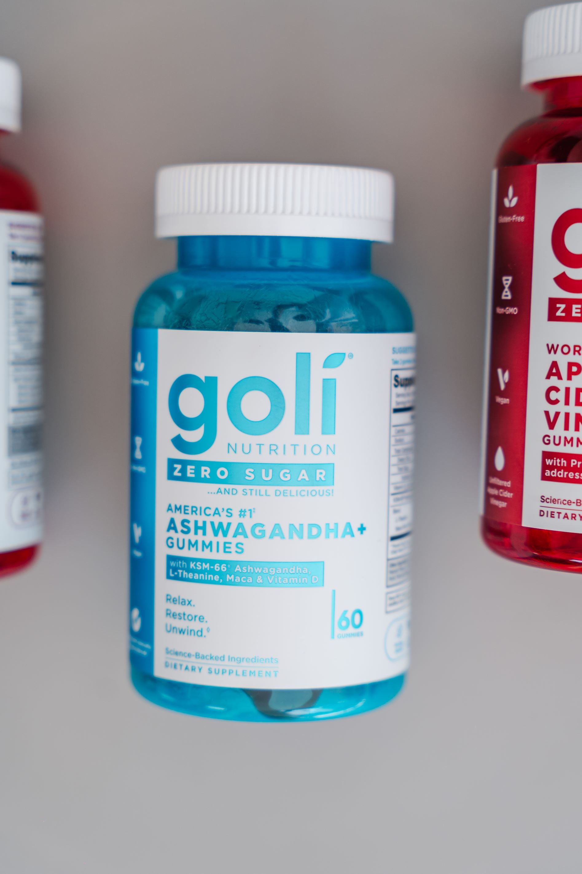 GOMITAS ASHWAGANDHA+ZERO AZUCAR DE GOLI NUTRITION