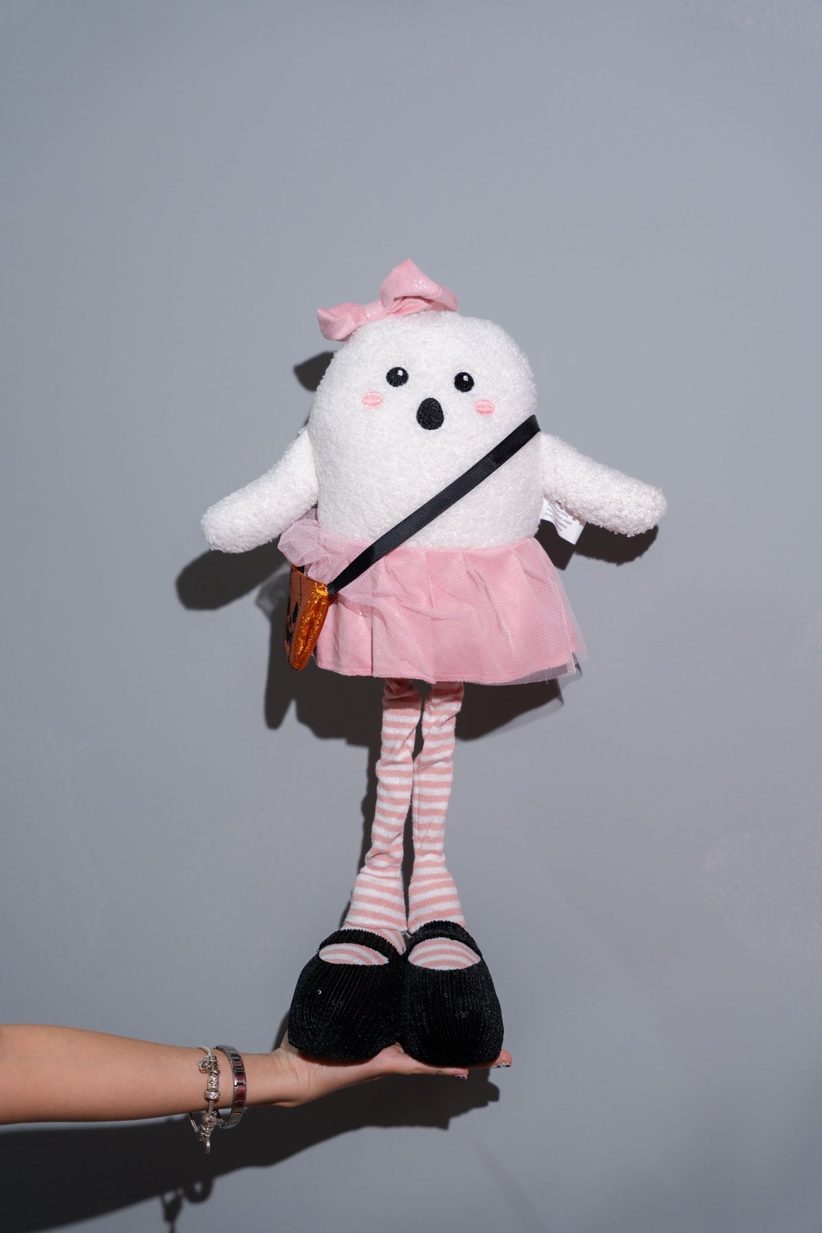 PELUCHE FANTASMA CON TUTÚ ROSA