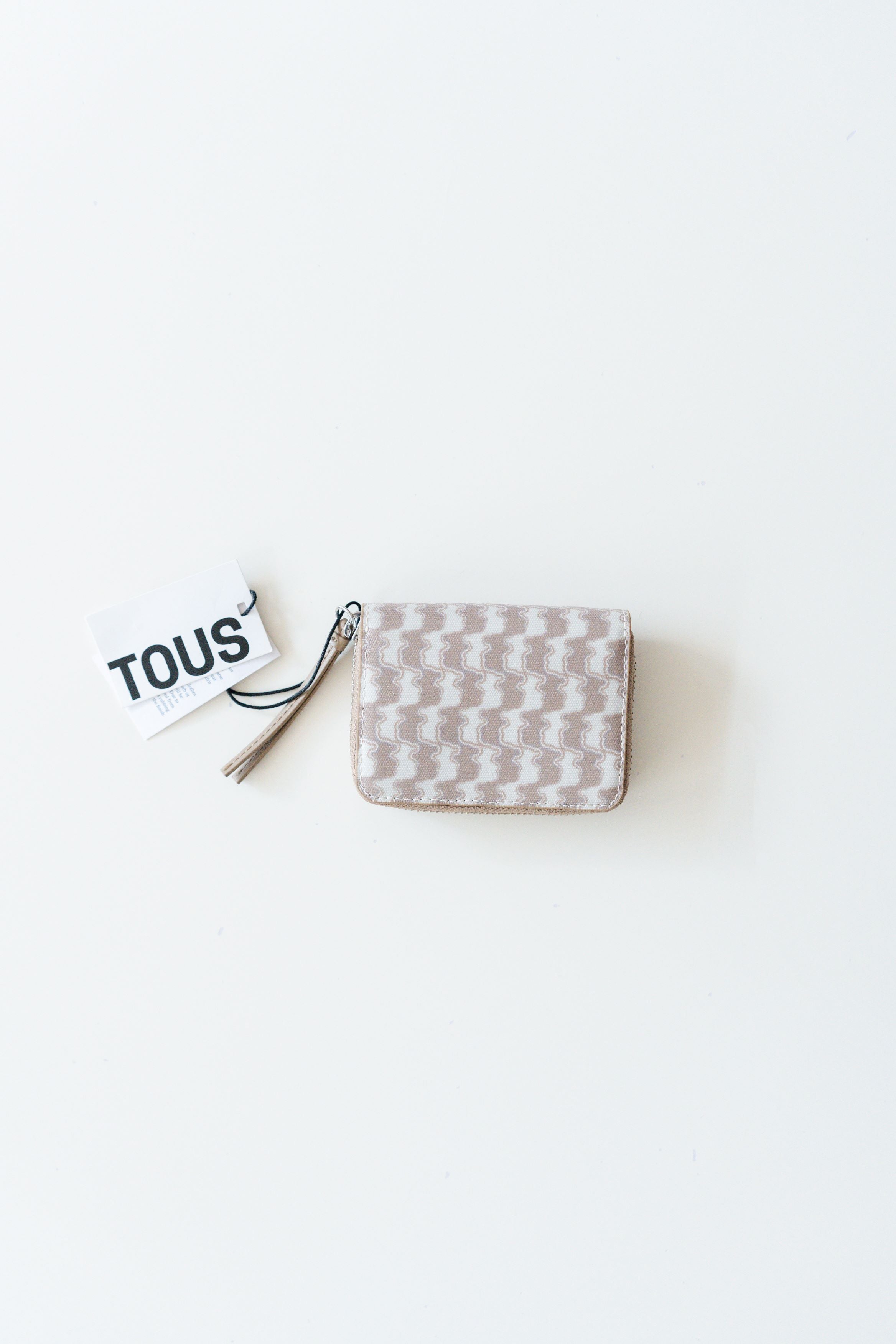 MONEDERO / CARTERA TOUS BEIGE CON MONOGRAMA