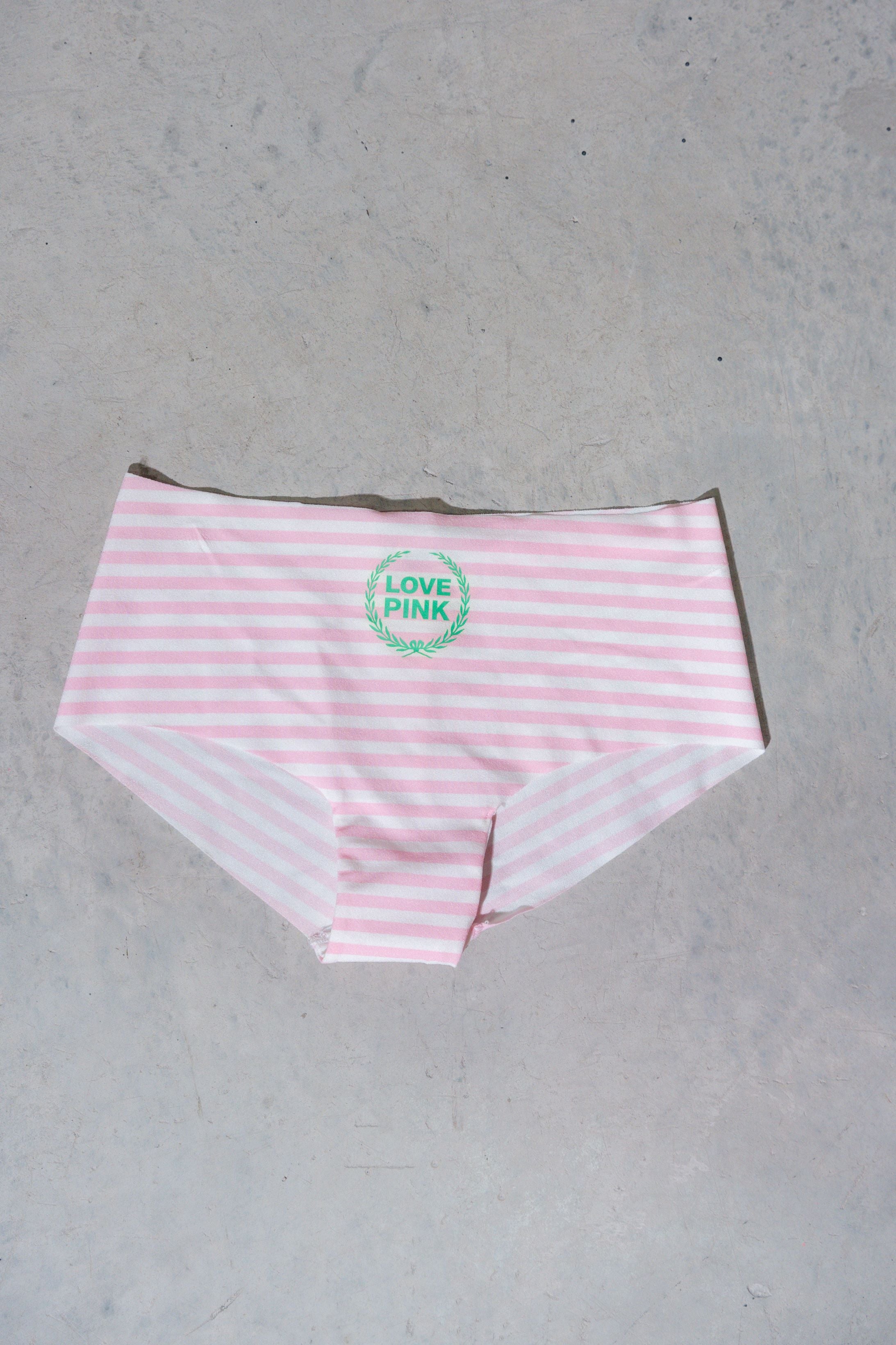 PANTY HIPSTER PINK-RAYAS ROSAS "LOVE PINK "