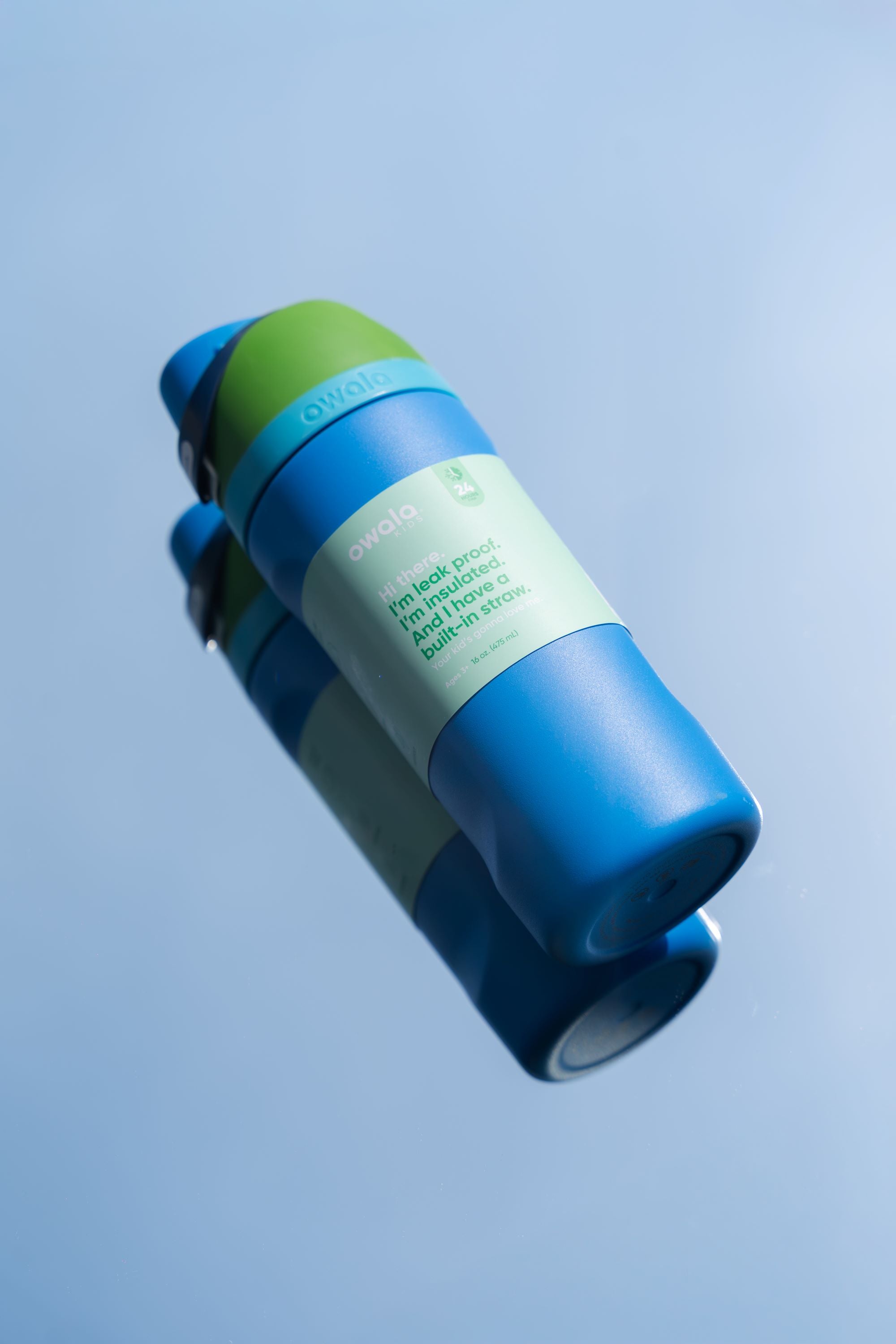 TERMO AZUL Y VERDE ORIGINAL OWALA (16 OZ)