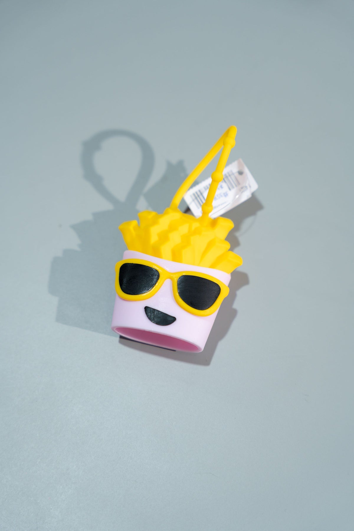 HOLDER PARA GEL DESINFECTANTE EN FORMA DE PAPAS FRITAS