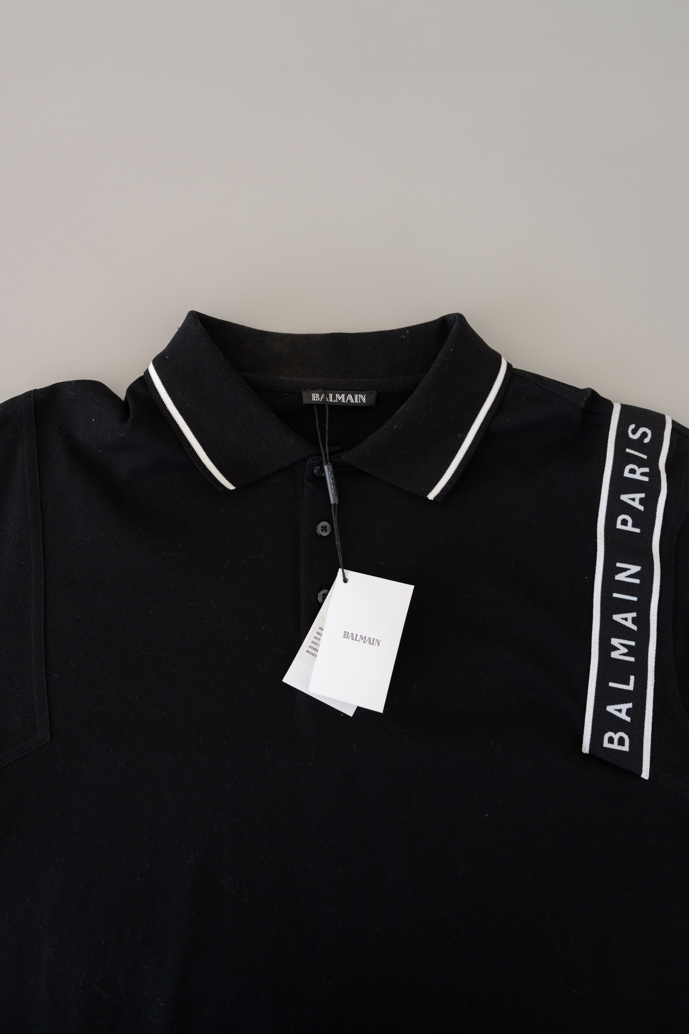 POLO BALMAIN PARIS DE HOMBRE COLOR NEGRO