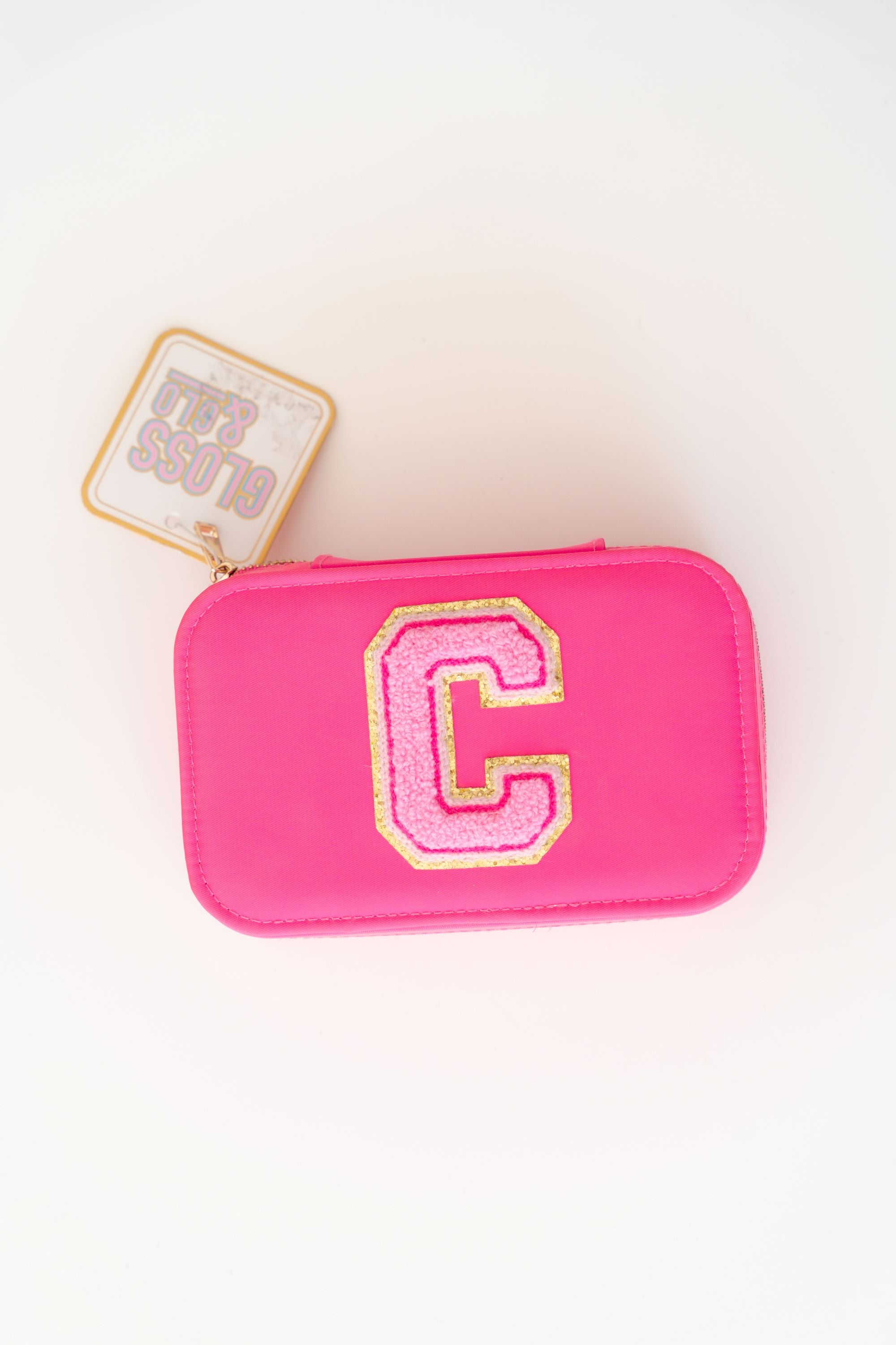 JOYERO CON INICIAL C "GLOSS & GLO"