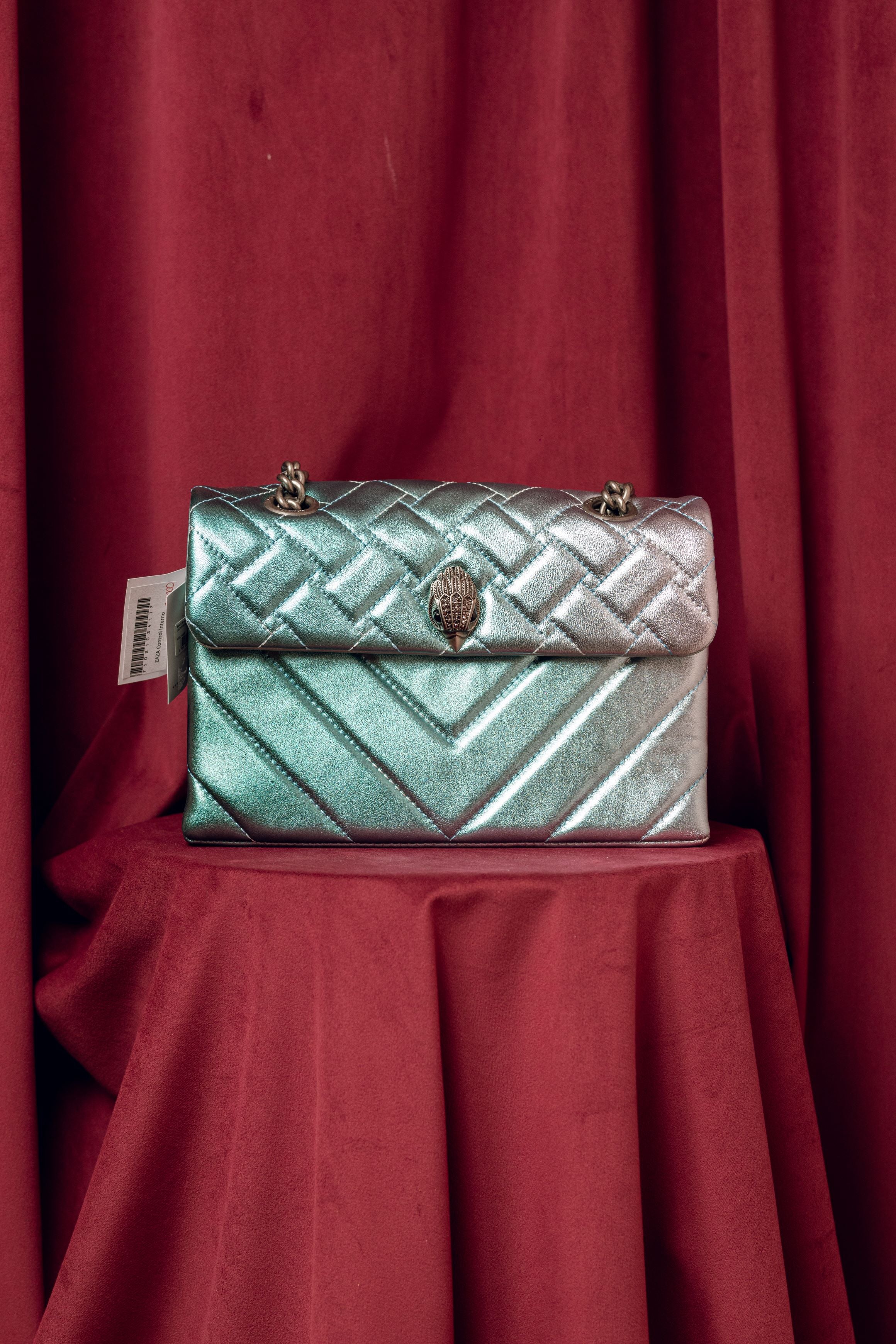BOLSA KURT GEIGER AZUL METALICO