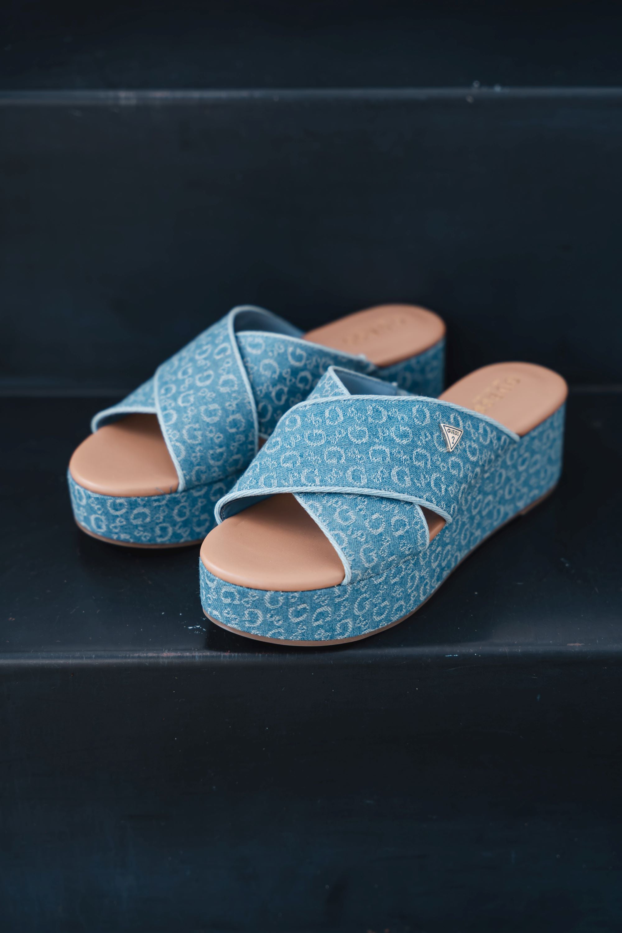 SANDALIAS DE MEZCLILLA GUESS
