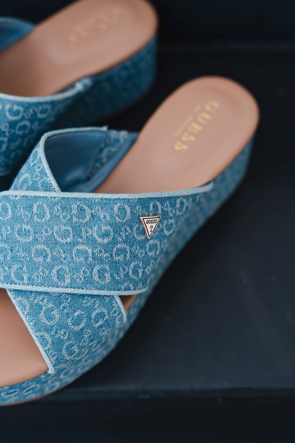 SANDALIAS DE MEZCLILLA GUESS