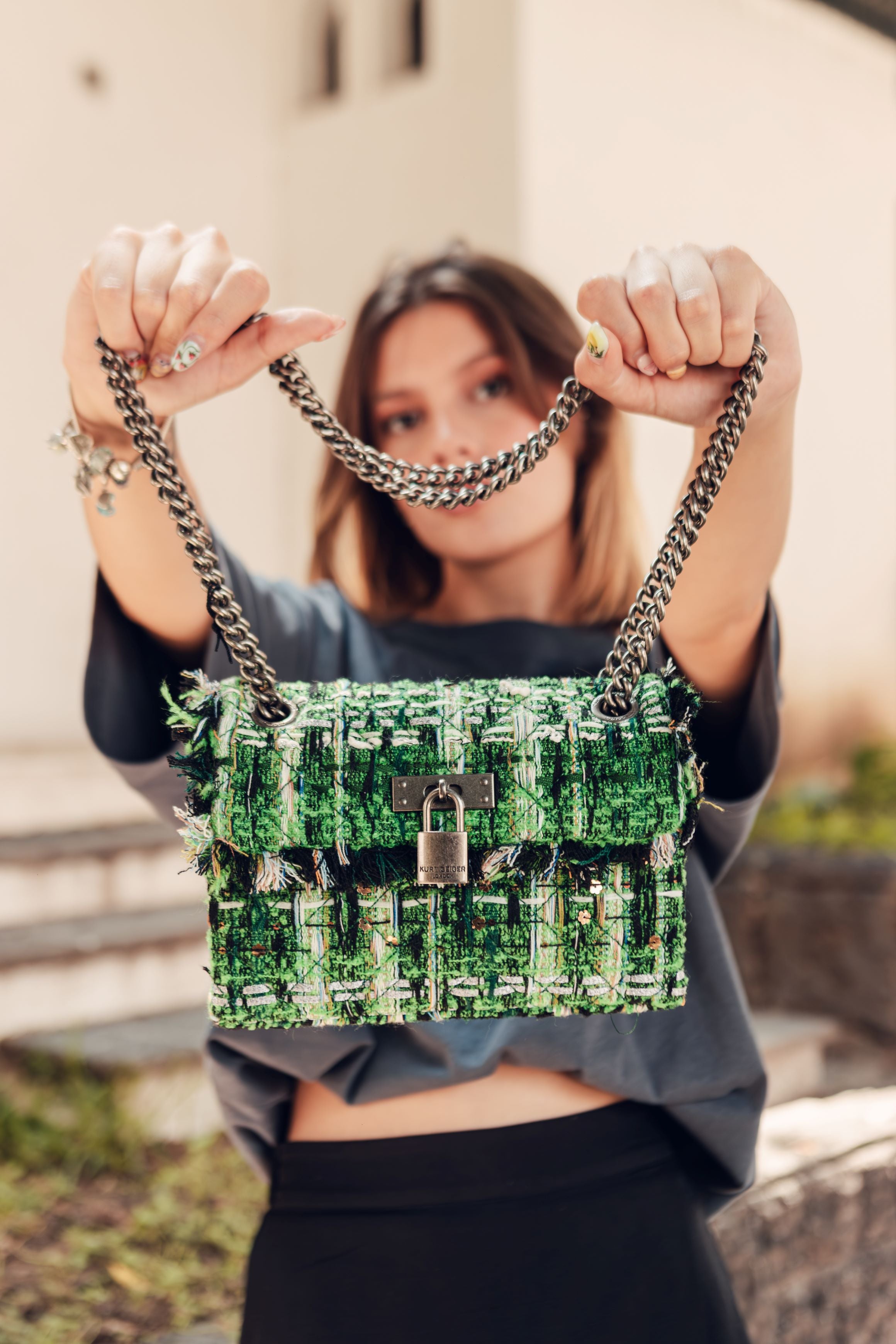 BOLSA MINI BRIXTON LOCK KURT GEIGER