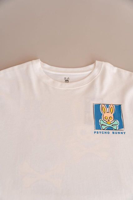 CAMISETA GRÁFICA BLANCA-PSYCHO BUNNY