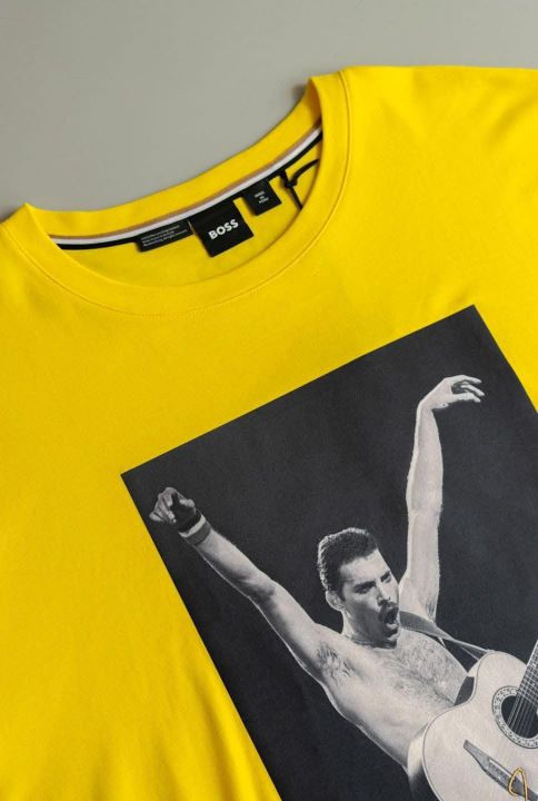 CAMISETA FREDDIE MERCURY AMARILLA-HUGO BOSS